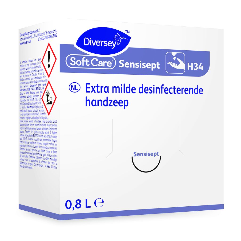 Soft Care Sensisept H34 6x0.8L - Milde hand desinfectant