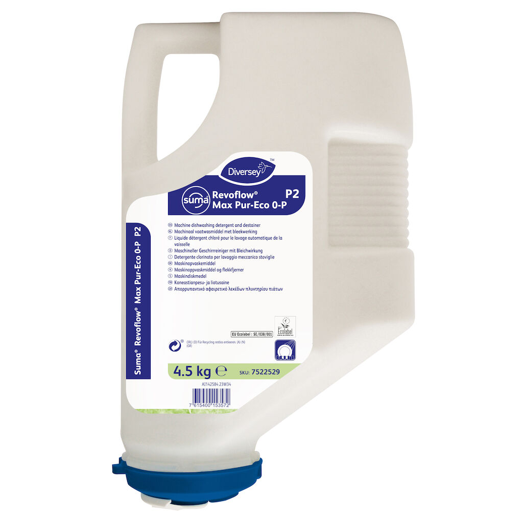 Suma Revoflow Max Pur-Eco 0-P P2 3x4.5kg - Reinigingsmiddel voor machinale vaatwas in zacht water (zonder fosfaat)