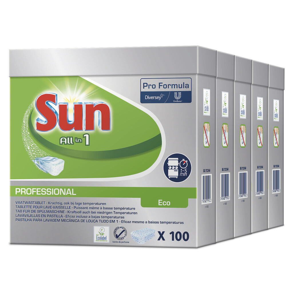 Sun Pro Formula All-in-1 Eco Vaatwastabletten 5x100st