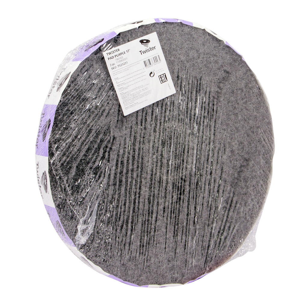 Twister paarse vloerpad 2x1st - 17" / 43 cm - Paars - Diamanten vloerpad