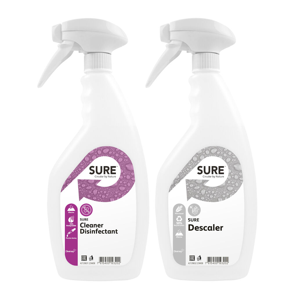 Sproeiflacon 750 ml voor SURE Disinfectant & Descaler 6st