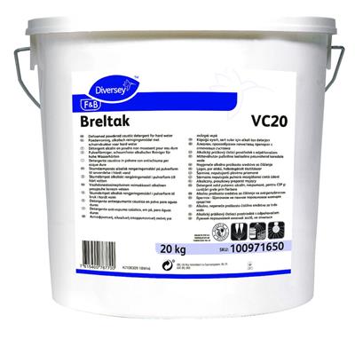 Breltak VC20 20kg - Poedervormig, alkalisch reinigingsmiddel met schuimdrukker voor hard water